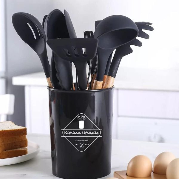 12 Pcs Silicone Cooking Utensils Kitchen Utensil Set |