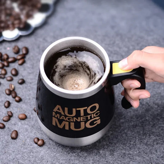 Auto Magnetic Self-Stirring Mug 400ml – Spill-Proof Coffee & Milk Mixer